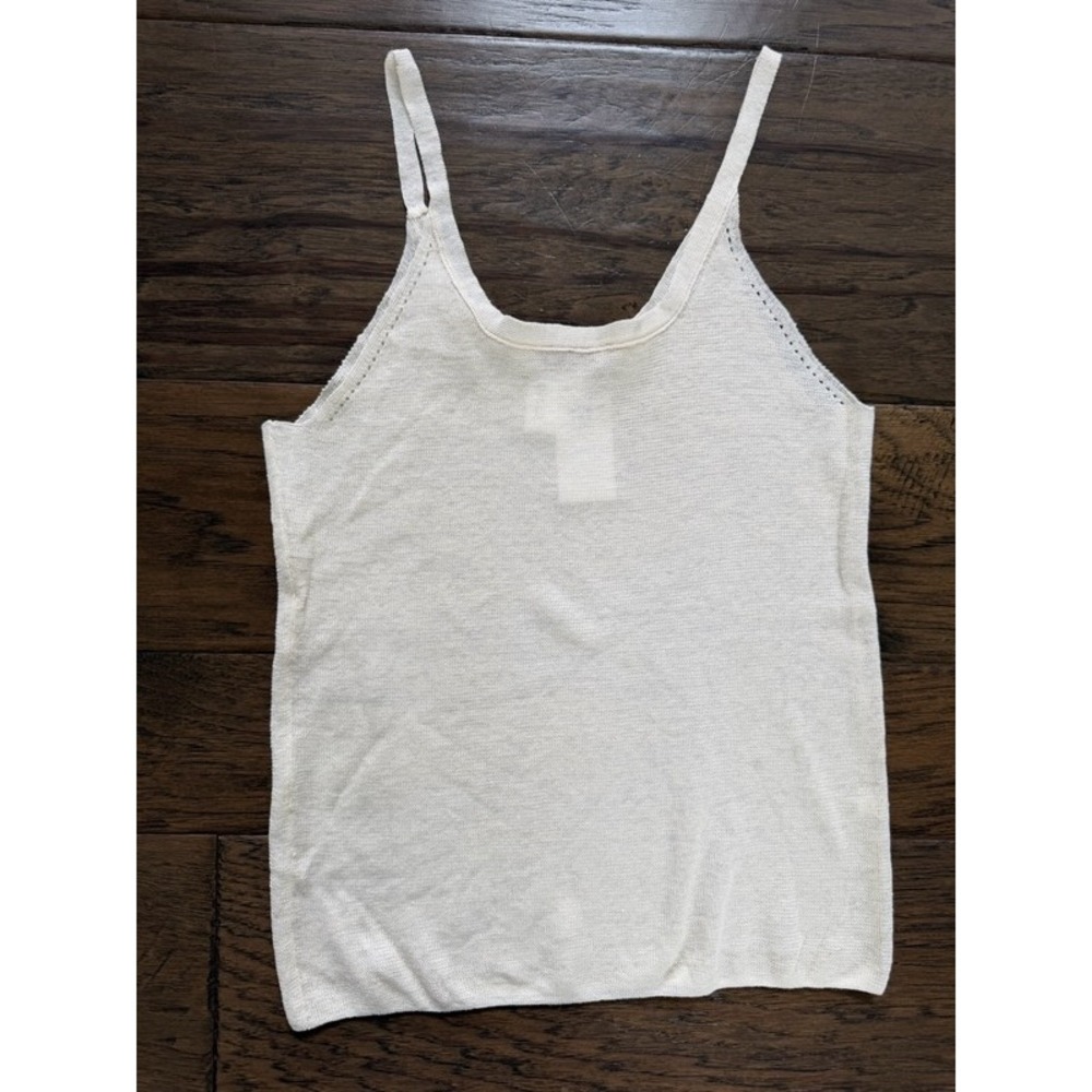 Mondi Women's‎ Linen Tank Top Made in Italy Coastal Grandma size Small